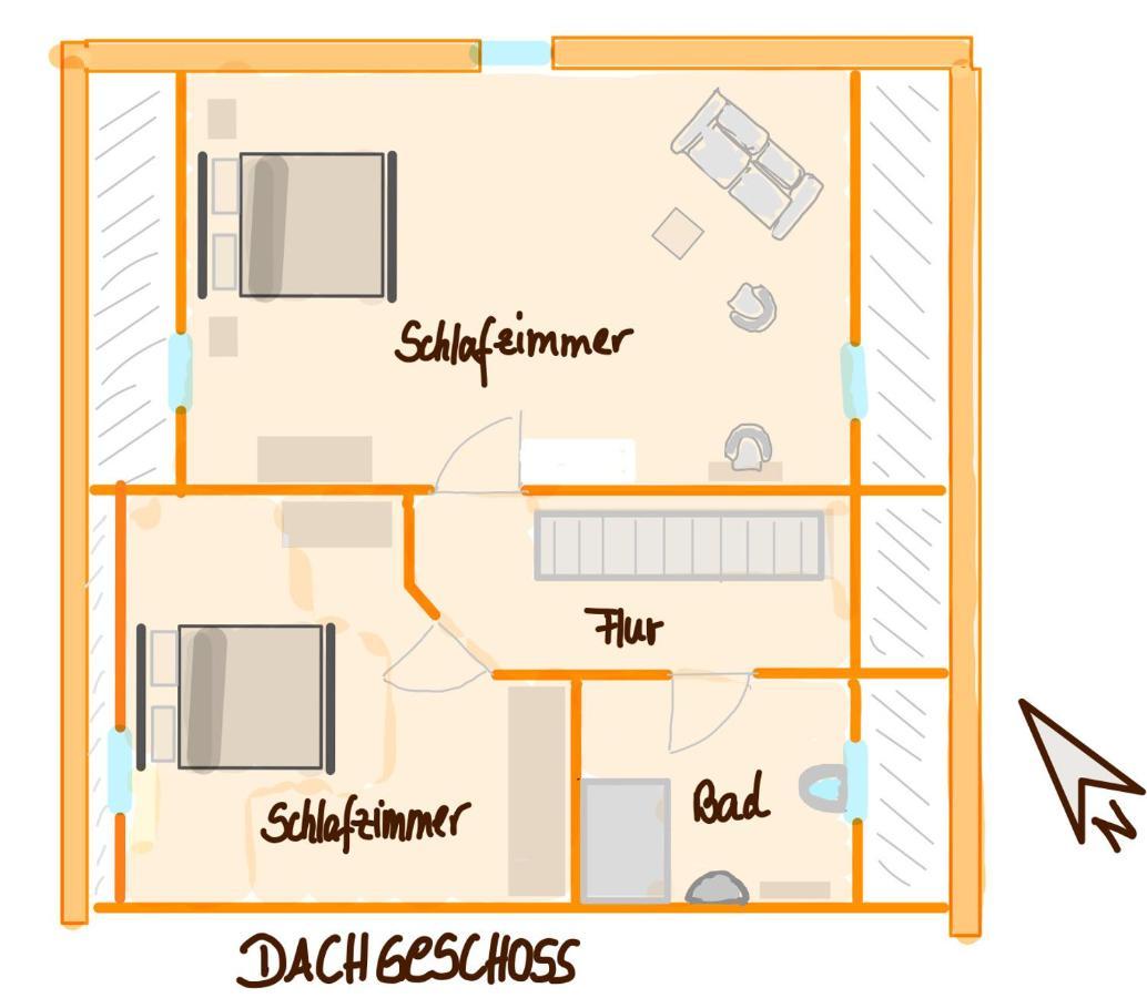 Forsthaus Zartwitzer Huette Apartment Rechlin Bagian luar foto